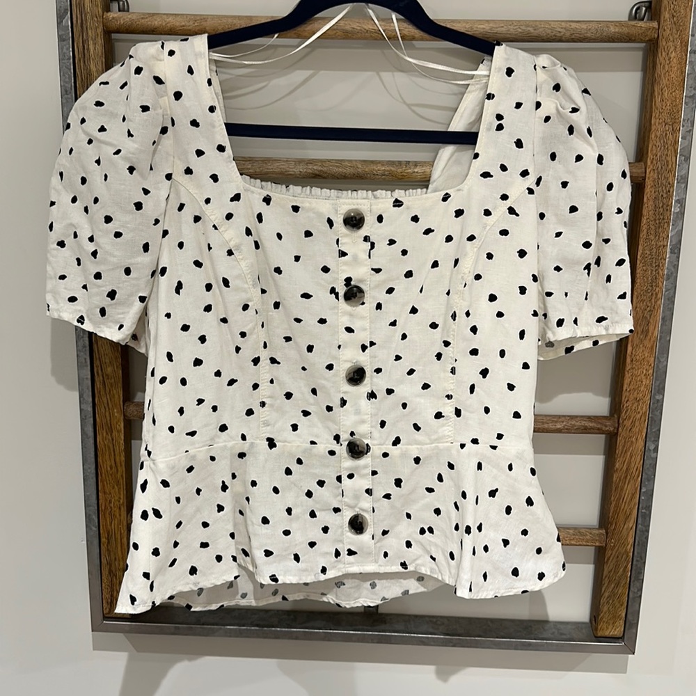 Banana Republic peplum top, size medium